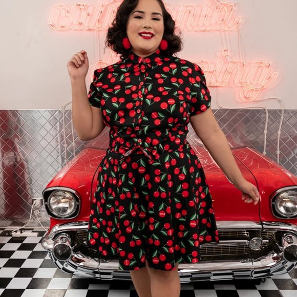 COCA COLA X LOUNGEFLY Logo Cherries Top & Skirt
